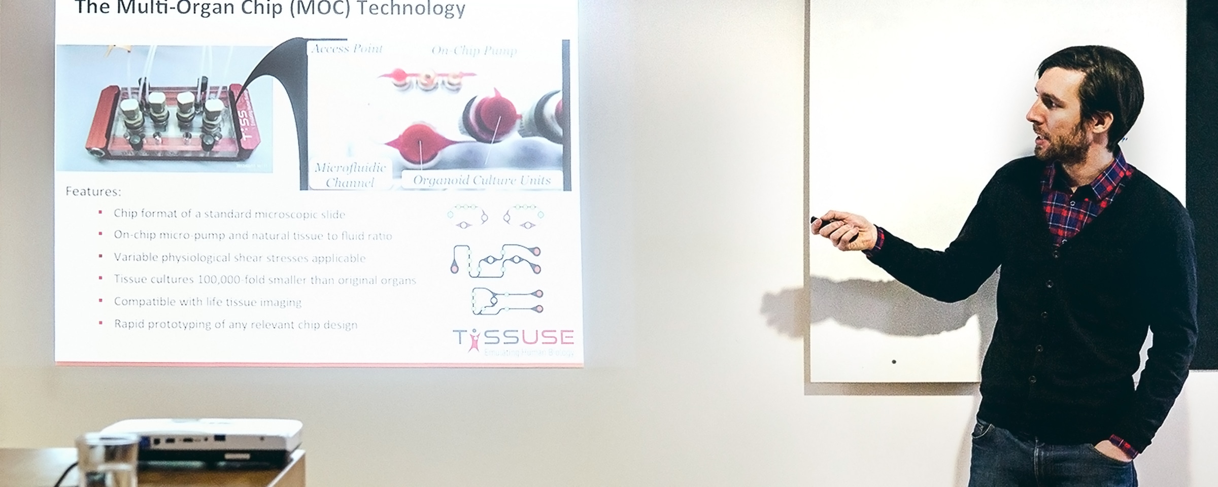 Lutz Kloke spricht über den Multi-Organ Chip (MOC)