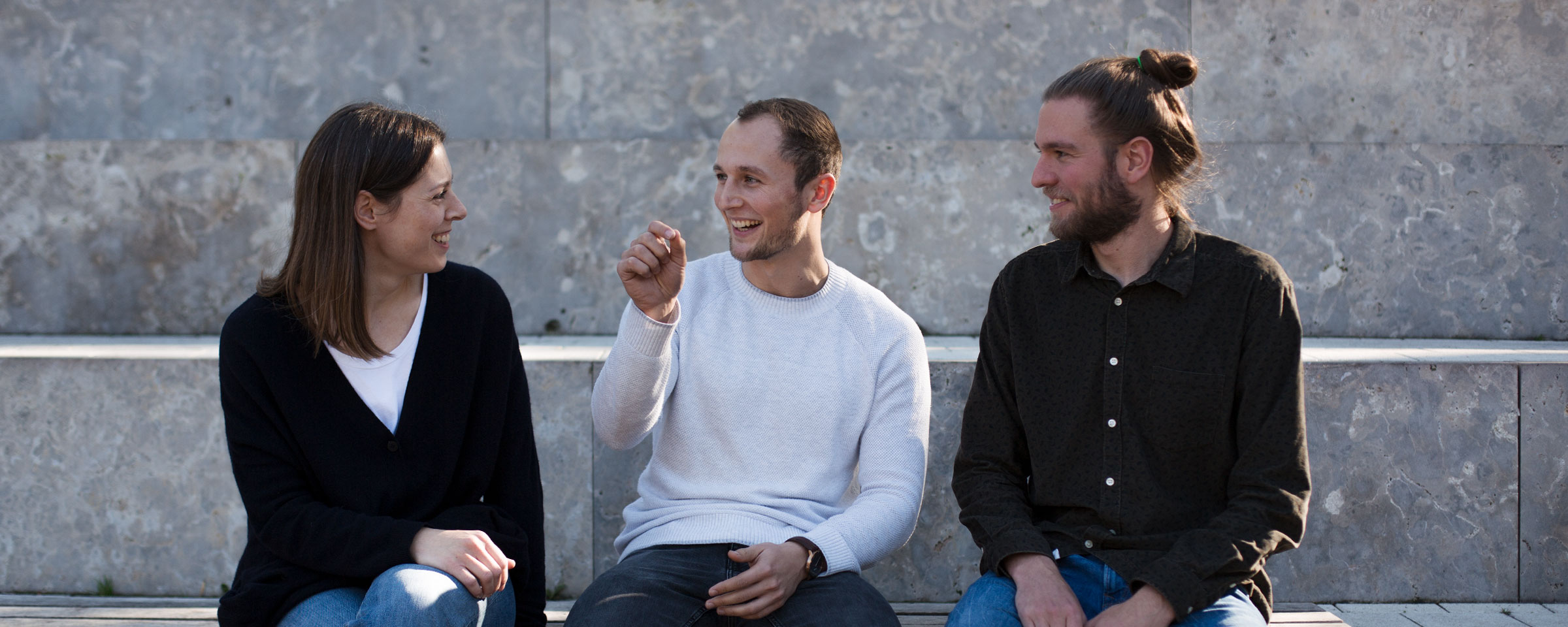 Portrait von Karin, Tobias und Thomas