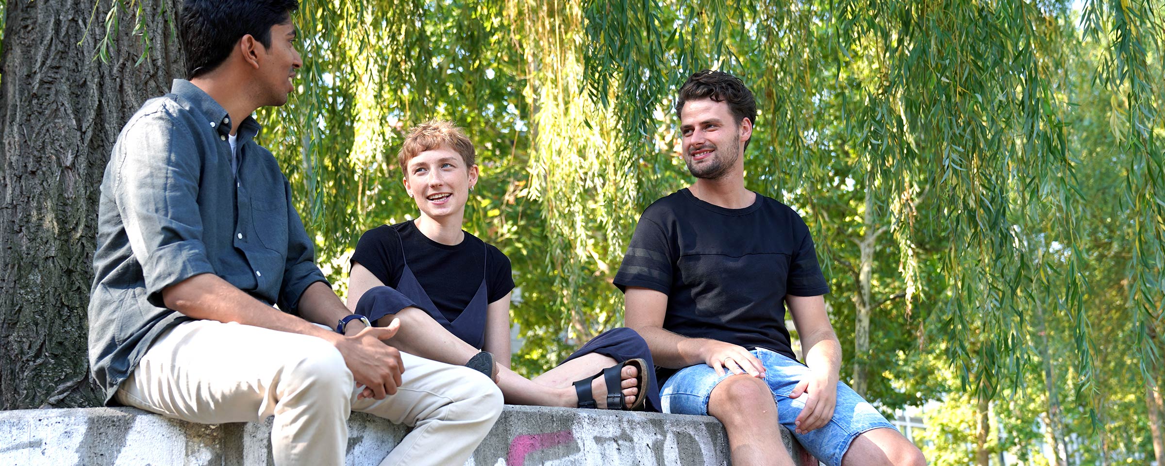 Portrait von Christian, Kejur und Josi