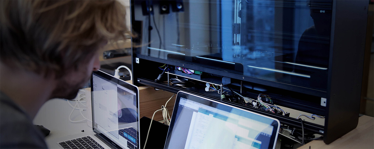 Programmierung des Druckers.