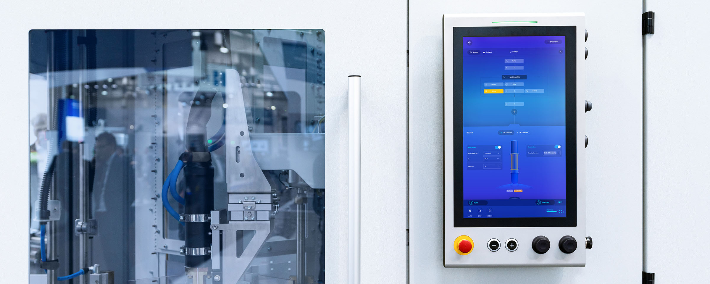 EDNA Panel montiert an der Maschine