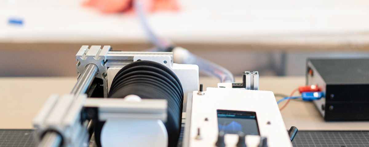 Aufbau zum Test invasiver Beatmung