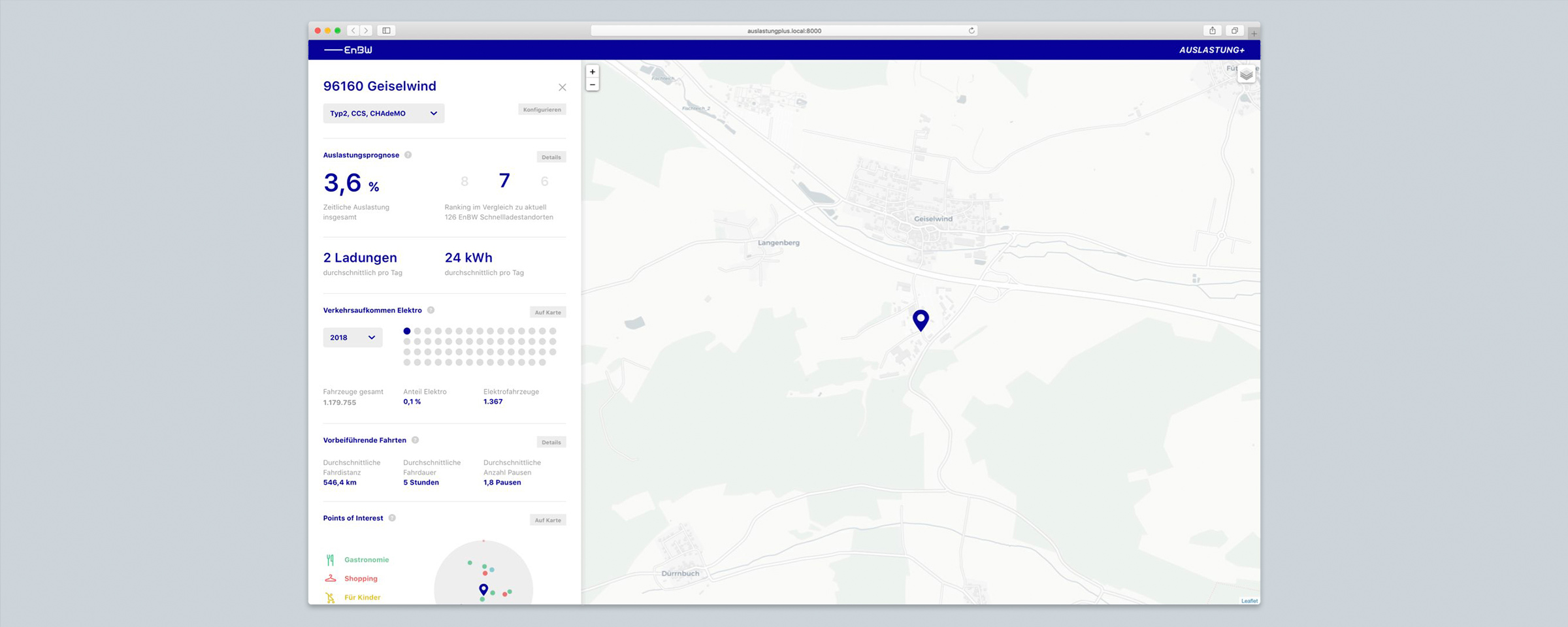 Tool zur Standortbestimmung neuer Ladestationen