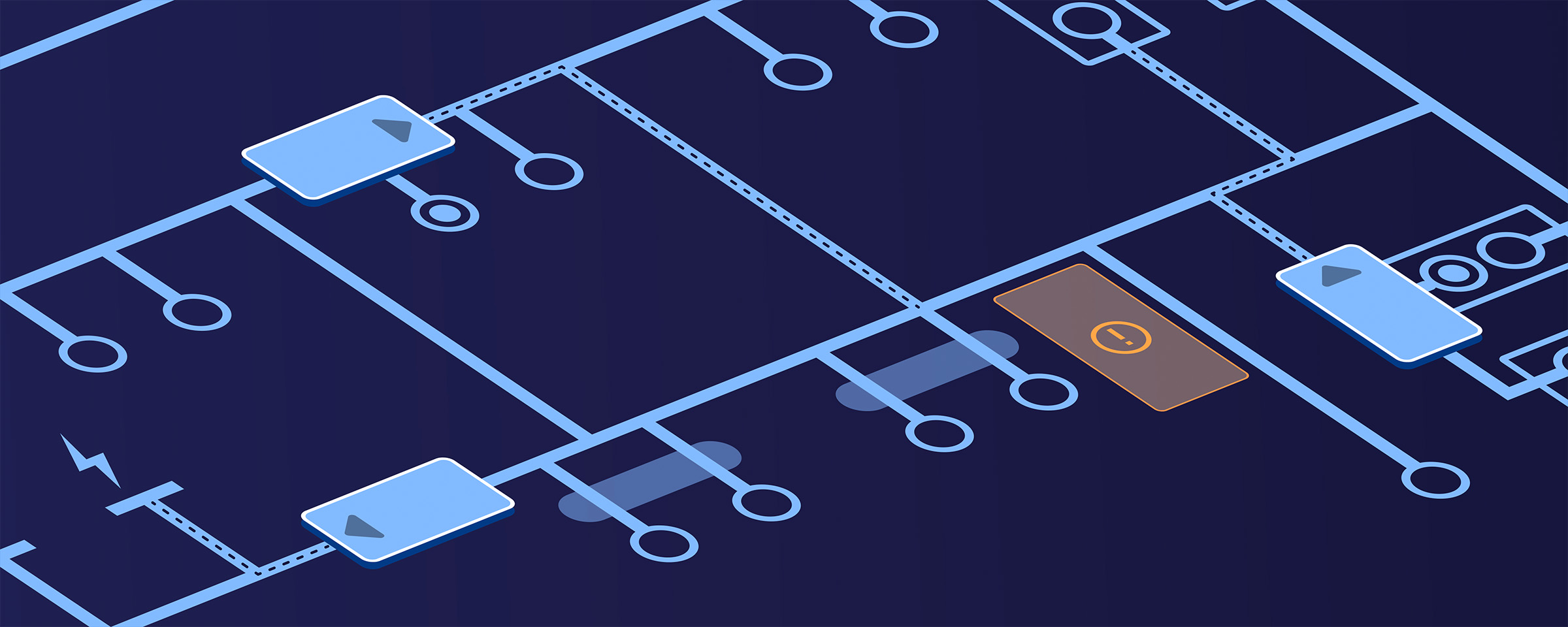 Autonomous guided vehicles in der Produktionshalle